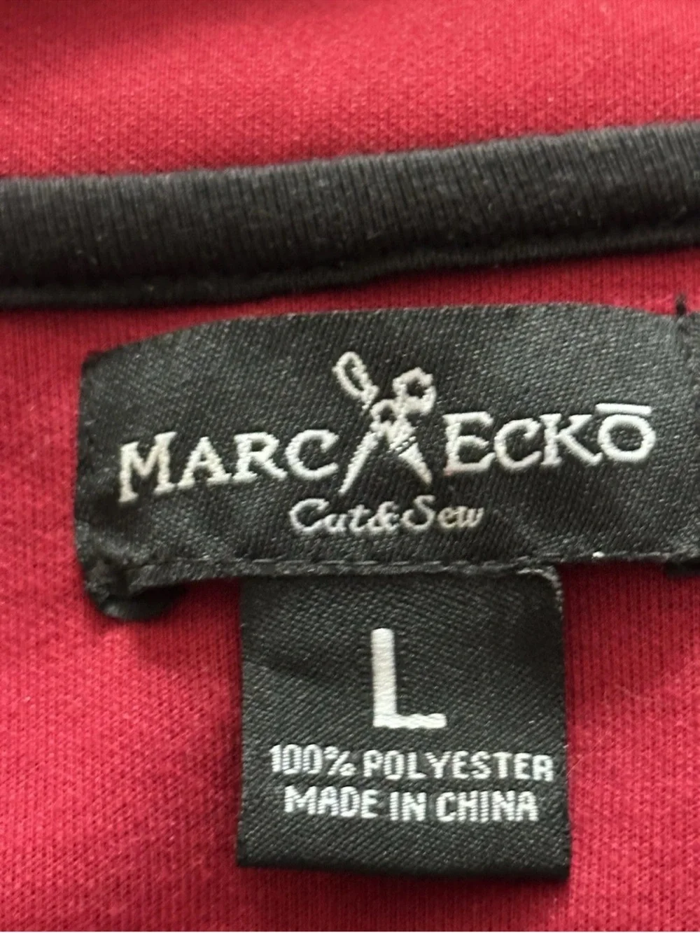 Marc Ecko Track Jacket Mens Large Red Cut and Sew Gorp Casual Streetwear